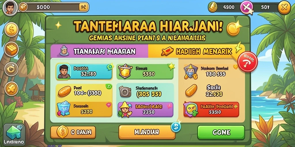 Tampilan antarmuka pengguna yang menarik.