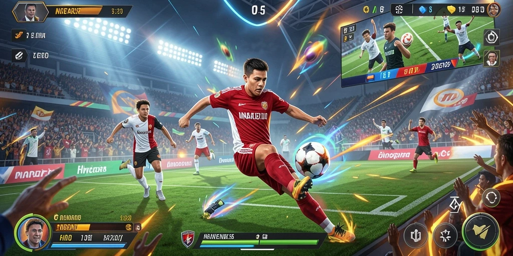 Screenshot menampilkan karakter utama siap beraksi.